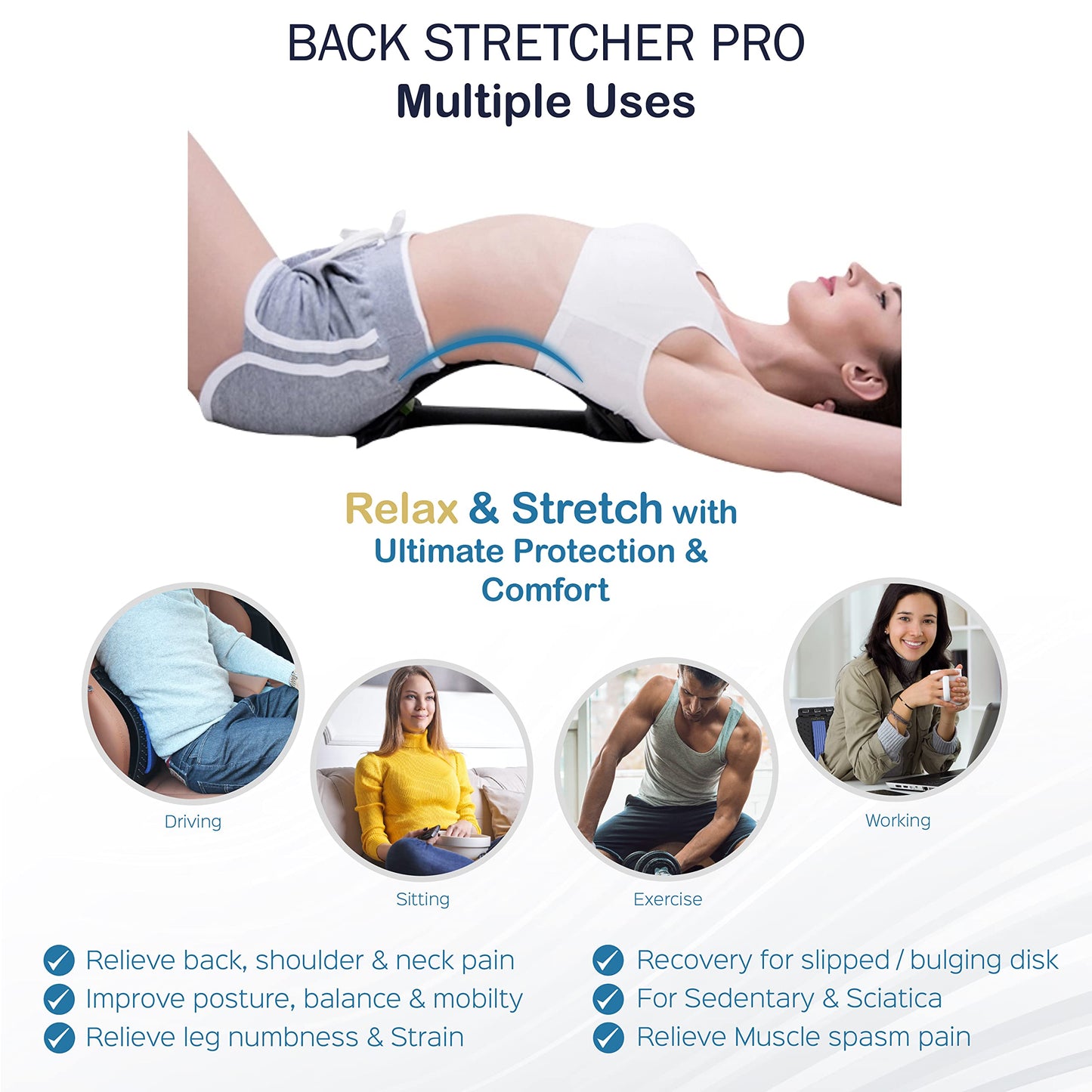 Burvaro Back Stretcher Pro